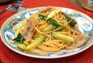 痺れる辛さがクセになる！麻辣ペペロンチーノ