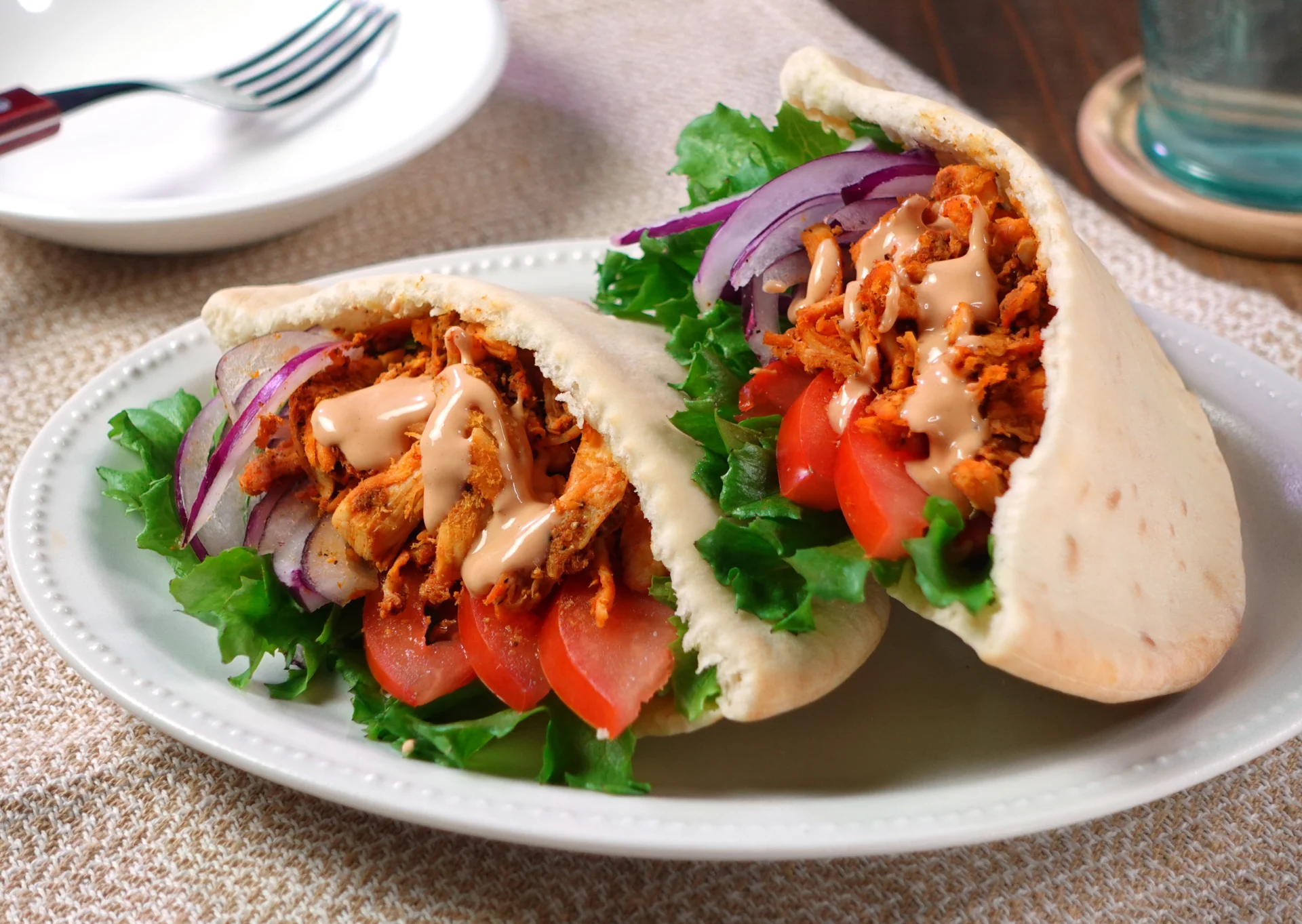 スパイシー香る！ケバブ風ピタサンド