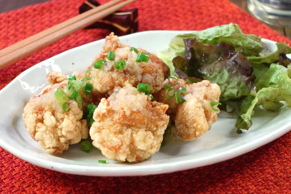 唐揚げ、油淋鶏、しょうが。葱生姜醤